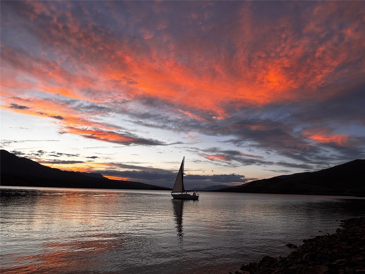 Sunset over Lake Dillon